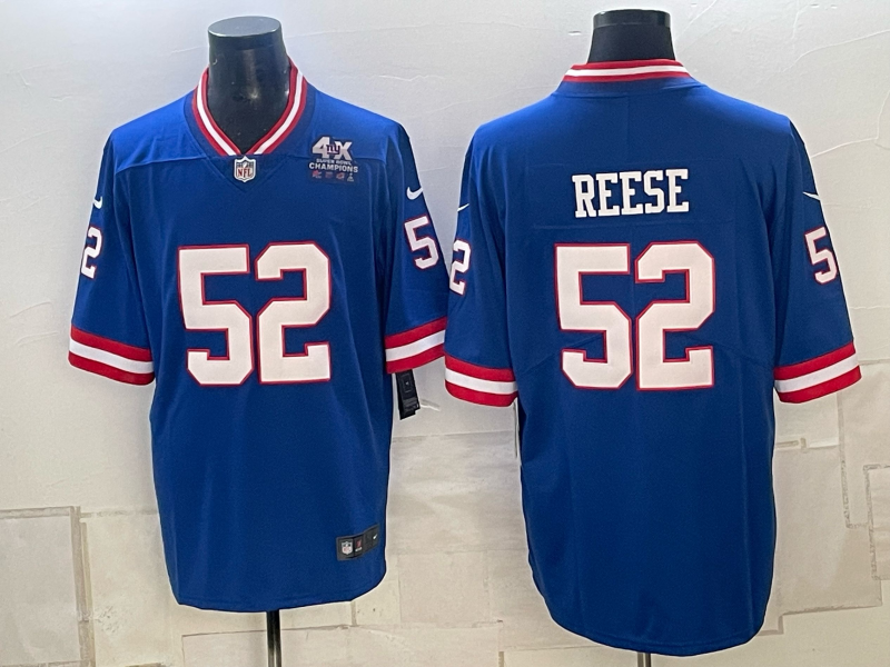 Men New York Giants #52 Reese blue Nike 2026 NFL Game Jersey 1025003->new york giants->NFL Jersey